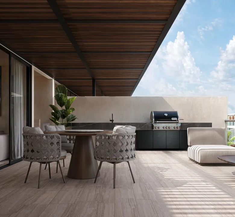 AURA Playacar: Two-Bedroom Double-Height Residence in Playa del Carmen