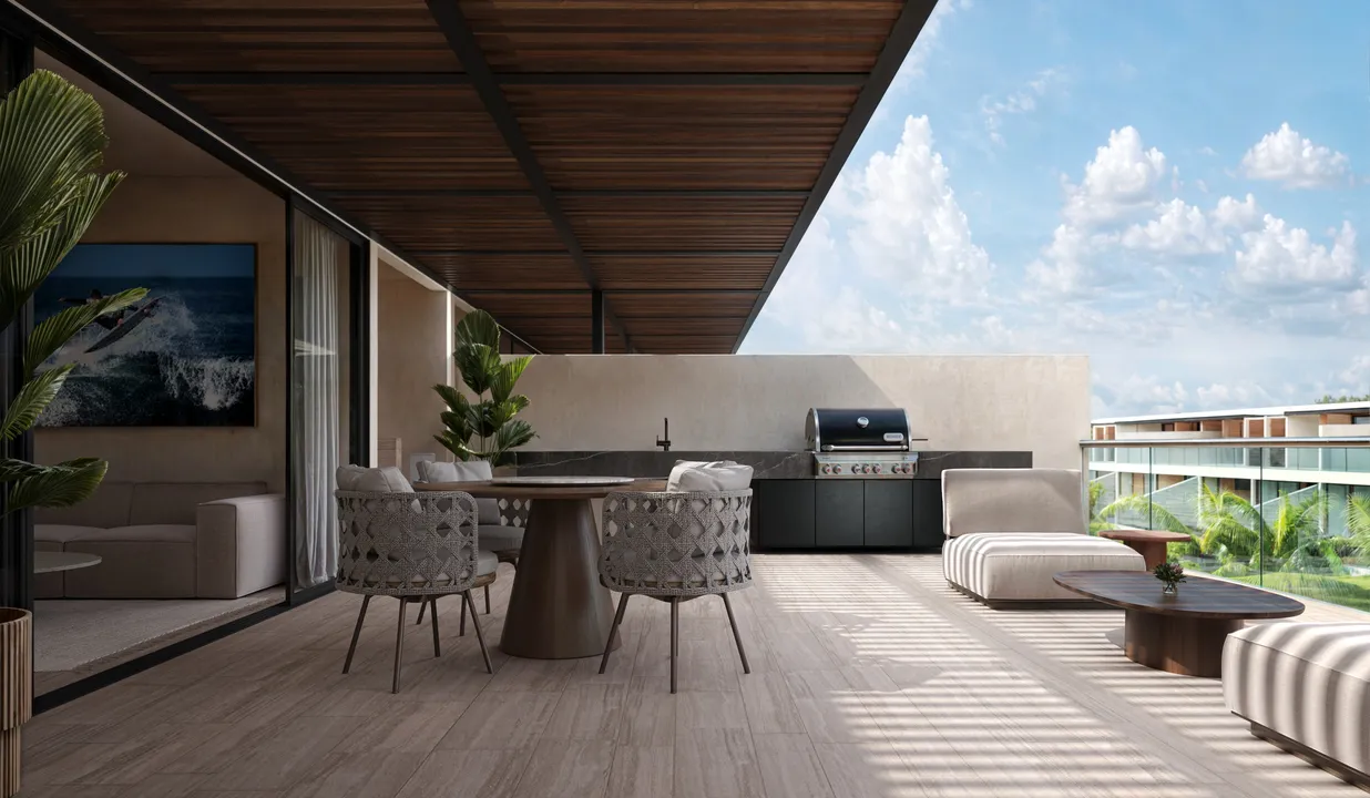 AURA Playacar: Two-Bedroom Double-Height Residence in Playa del Carmen