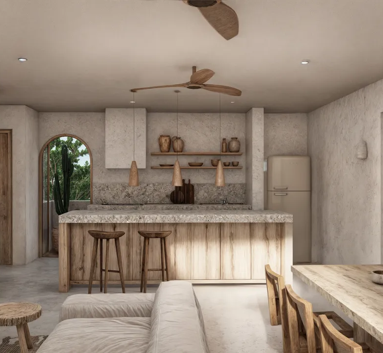 Ensamble: EARLY BIRD: 1-2-3 Bed Condos close to the beach in Tulum