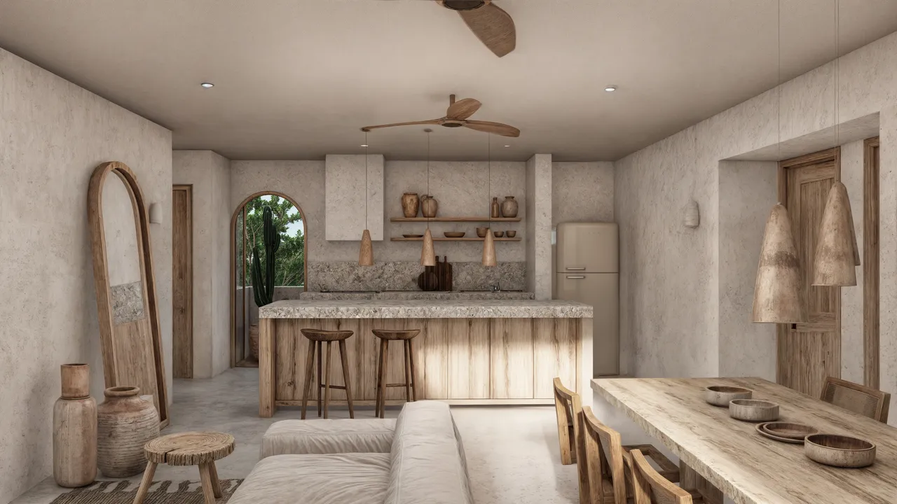 Ensamble: EARLY BIRD: 1-2-3 Bed Condos close to the beach in Tulum