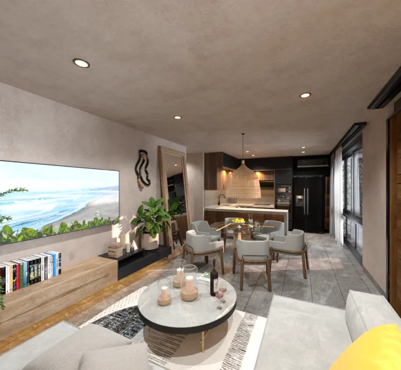 Casa de Piedra: 1–2 Bedroom Condo and 4–Bed Townhouse in Playacar