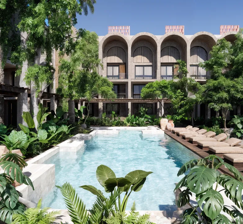 Casa de Piedra: 1–2 Bedroom Condo and 4–Bed Townhouse in Playacar