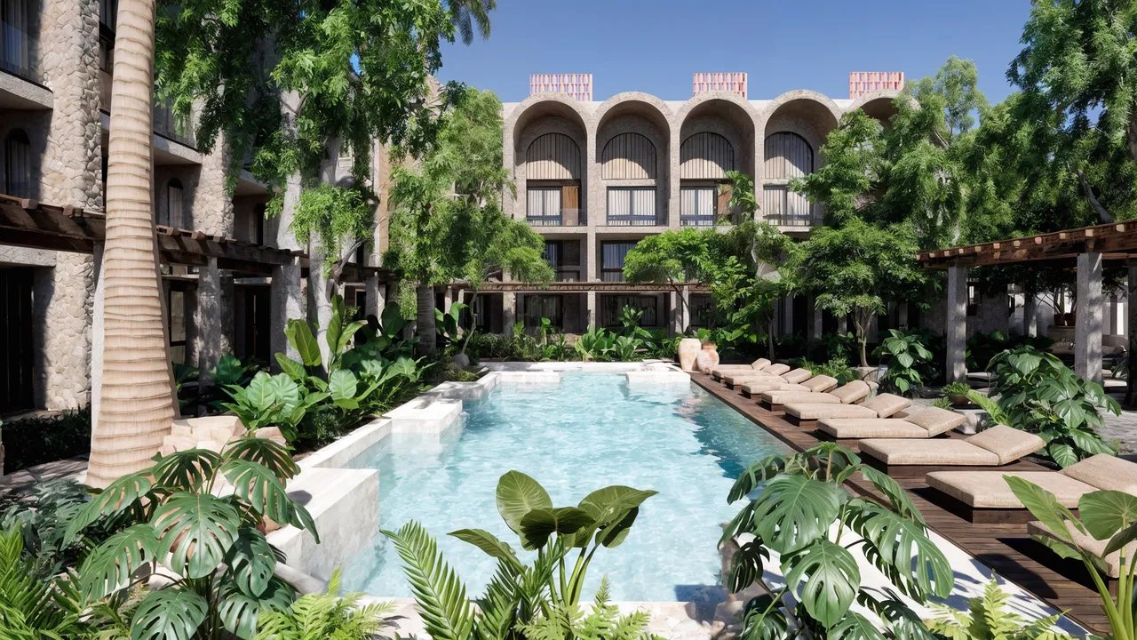 Casa de Piedra: 1–2 Bedroom Condo and 4–Bed Townhouse in Playacar