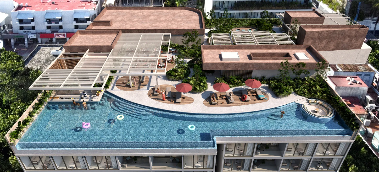The Landmark Playa del Carmen Condos: Studios, 1 & 2 Bedroom Residences on Fifth Avenue