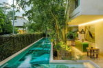 25-meter lap pool at Casa Libre Airena condos in Aldea Zama, Tulum