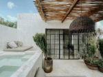 Private rooftop plunge pool with jungle canopy views at Penthouse Canopia in La Veleta Tulum