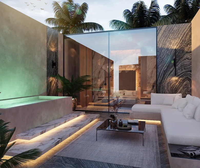 Bagá Riviera: One-Bedroom Condos in Central Playa del Carmen