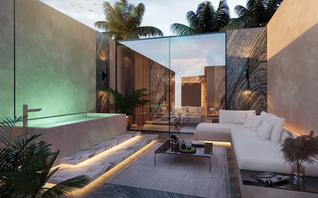 Bagá Riviera: One-Bedroom Condos in Central Playa del Carmen