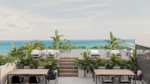 Rooftop pool and sun loungers at Nikki Ocean in downtown Playa del Carmen