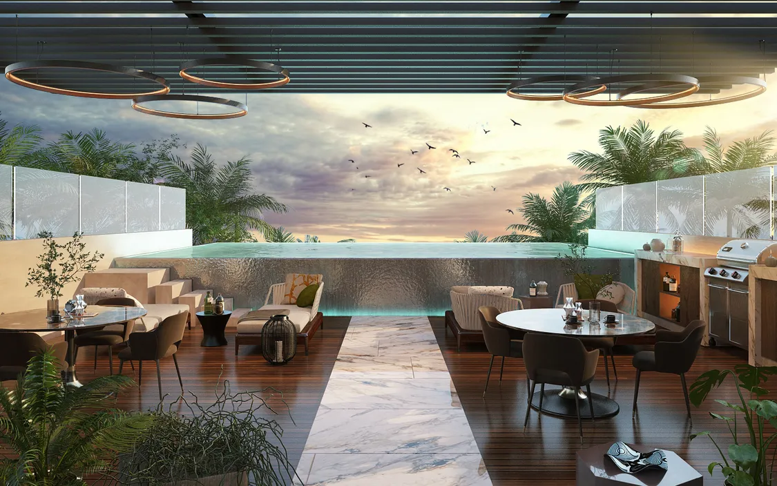 Bagá Riviera: One-Bedroom Condos in Central Playa del Carmen
