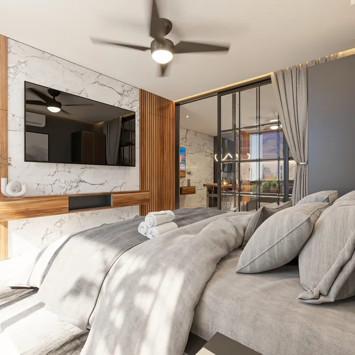 DK44 Playa del Carmen: Furnished 1-Bedroom Condos