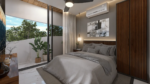 Furnished two-bedroom apartment at DK40 in Playa del Carmen.