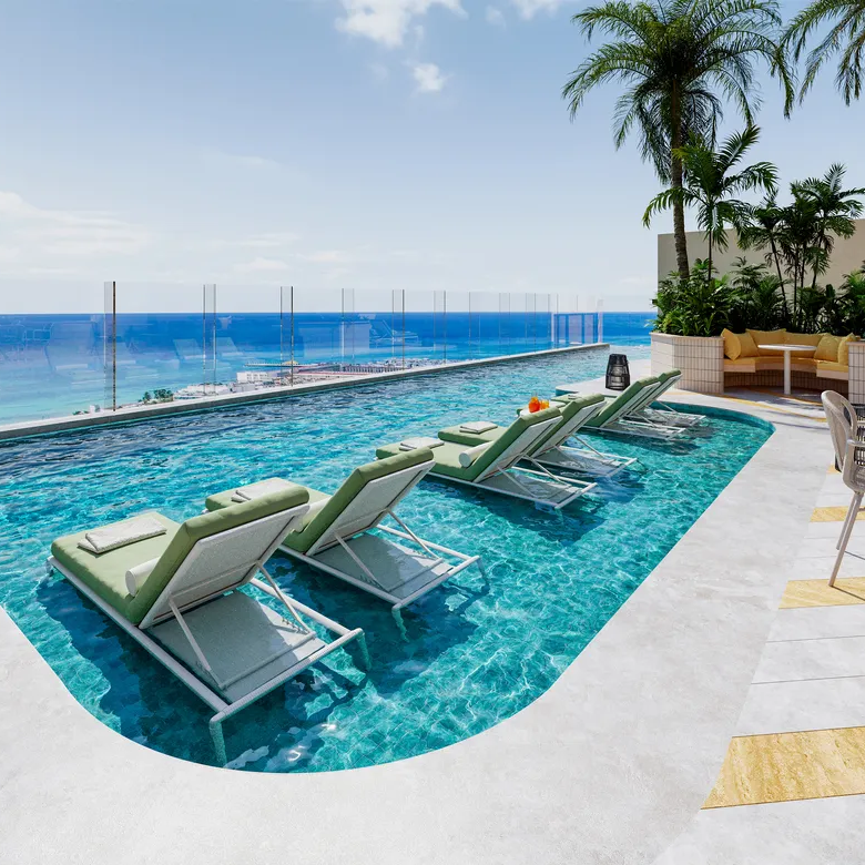 Solar Midtown Playa del Carmen: Hotel-Managed Studios & Condos