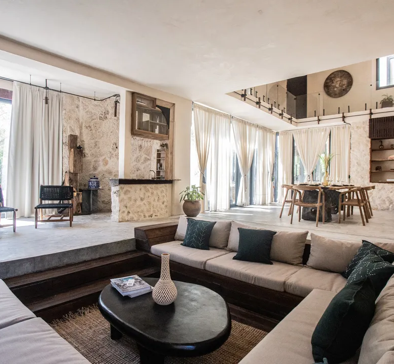 Villa La Grieta: Architect-Designed Akumal Estate with Two Pools