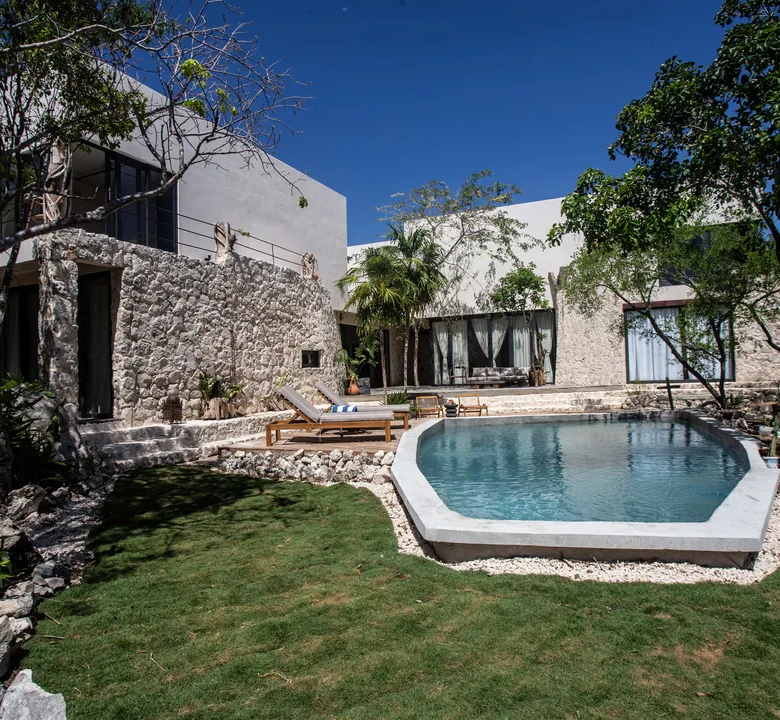 Villa La Grieta: Architect-Designed Akumal Estate with Two Pools