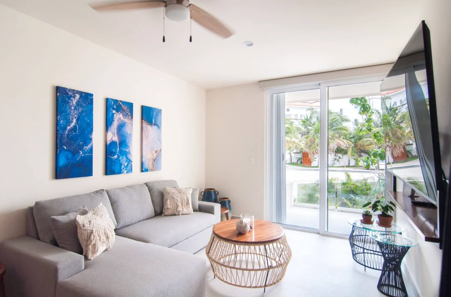 santamar-akumal-living-room Ground-floor lock-off unit at Santamar Punta Sur Akumal