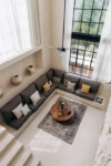 Double-height living space of the Region 15 Tulum penthouse