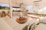 Open-concept living and kitchen area of the El Encuentro villa