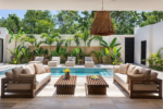 Private pool and garden terrace at the Centro Tulum villa
