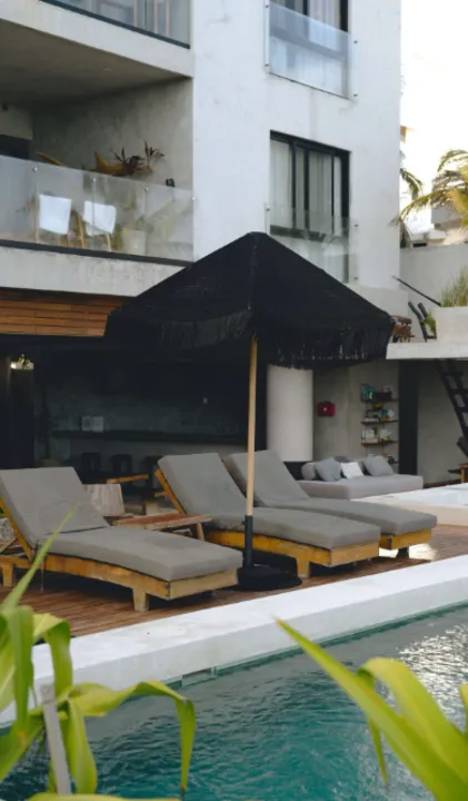 Antal: 3-Bedroom Oceanfront Residence with Private Rooftop in Tankah Bay, Tulum