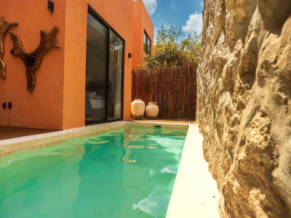 Private pool at Casa 63 Aldea Savia Tulum