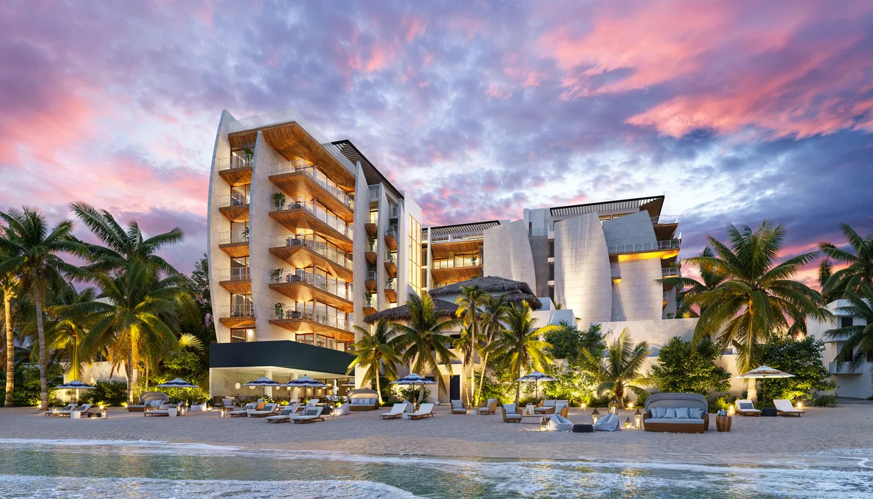 Saint Marine 3- and 4-bedroom beachfront condos in Playa del Carmen