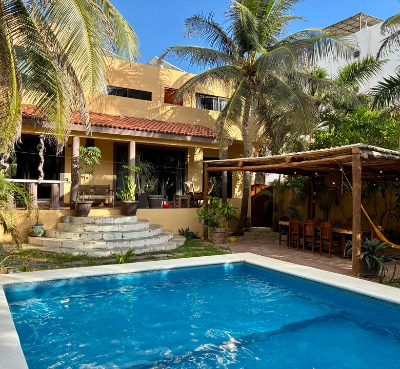 Seven-Bedroom Beach Compound with Casita in Caleta Tankah, Tulum