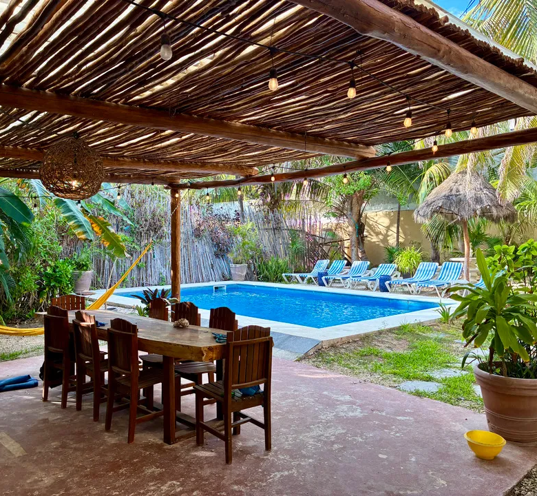 Seven-Bedroom Beach Compound with Casita in Caleta Tankah, Tulum