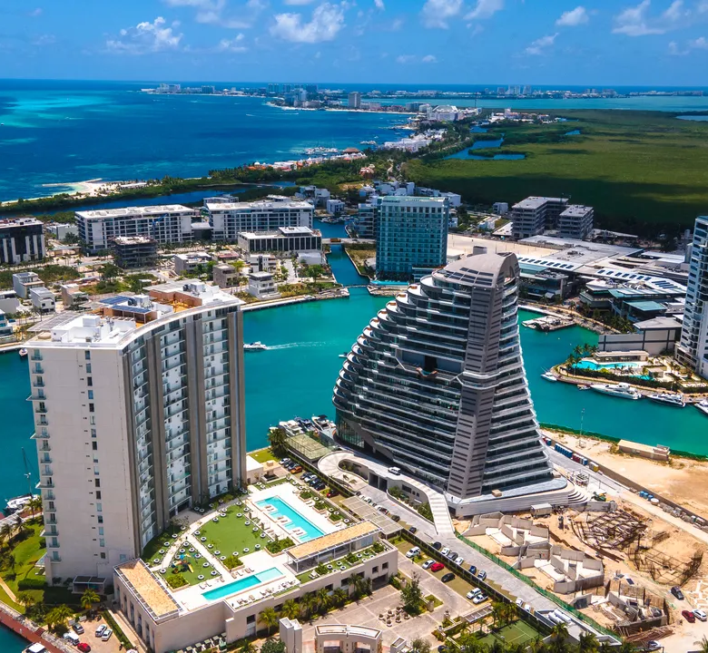 Shark Tower Puerto Cancún 2 and 3 Bedroom Lagoonfront Condos
