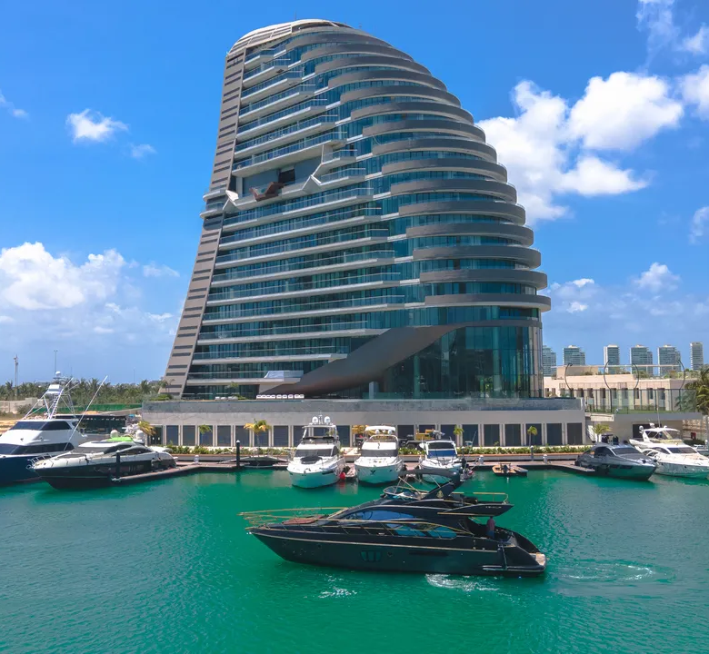 Shark Tower Puerto Cancún 2 and 3 Bedroom Lagoonfront Condos