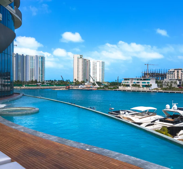 Shark Tower Puerto Cancún 2 and 3 Bedroom Lagoonfront Condos