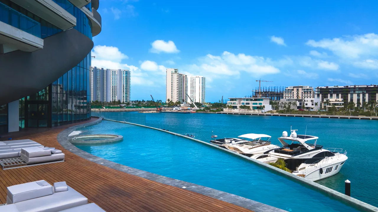 Shark Tower Puerto Cancún 2 and 3 Bedroom Lagoonfront Condos