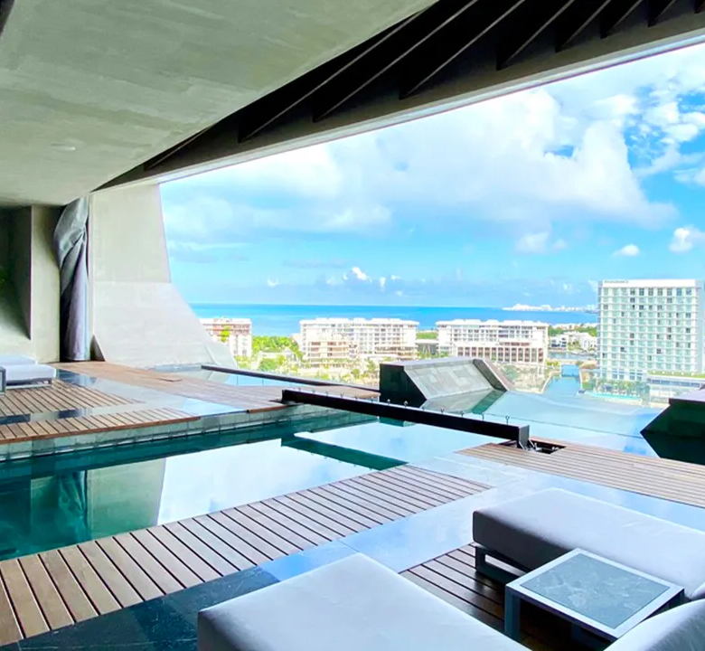 Shark Tower Puerto Cancún 2 and 3 Bedroom Lagoonfront Condos