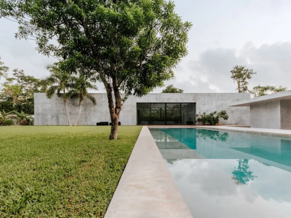 Carlos Larios architectural villa near Gran Cenote Tulum