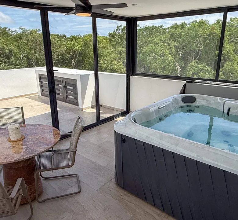 4-Bedroom Villa, Arrecife, Xpu-Ha: Private Beach club, Pool and Jacuzzi