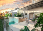 Rooftop terrace at a Cardinal villa
