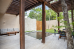 Private pool and garden at a Junglar villa