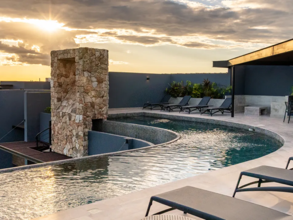Adults-only rooftop pool at Paramar Black
