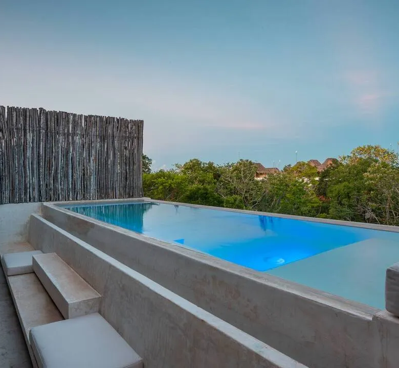 Sky Jungle Luum Zamá: Penthouse en Venta en Tulum con Alberca en Rooftop