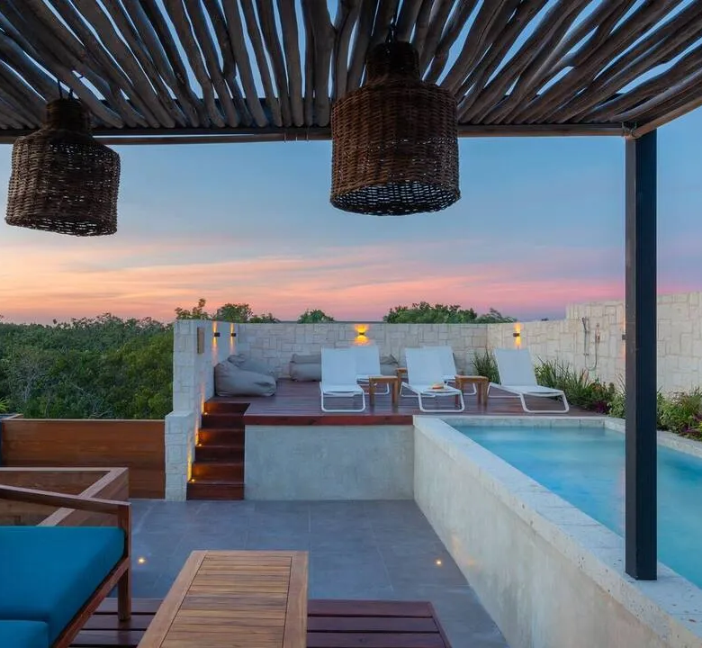 Sundara 201, Aldea Zama, Tulum: 2-Bedroom Condo with Plunge Pool